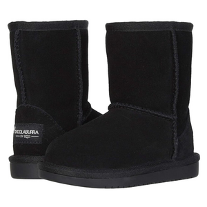 Koolaburra by UGG Kids Girl Black Fur Lined Short Boots Size 13